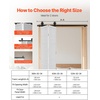 image:imageVEVOR 52 BiFolding Sliding Barn Door Hardware Track Kit Bifold Sliding Door Hardware Slide Smoothly Quietly Heavy Duty Easy to Install for Four 12 Closet Pantry Laundry Barn Doors No Door52 for 2 doors