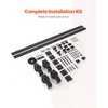 image:imageVEVOR 52 BiFolding Sliding Barn Door Hardware Track Kit Bifold Sliding Door Hardware Slide Smoothly Quietly Heavy Duty Easy to Install for Four 12 Closet Pantry Laundry Barn Doors No Door76 for 4 doors