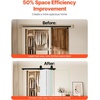 image:imageVEVOR 52 BiFolding Sliding Barn Door Hardware Track Kit Bifold Sliding Door Hardware Slide Smoothly Quietly Heavy Duty Easy to Install for Four 12 Closet Pantry Laundry Barn Doors No Door40 for 2 doors