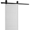 image:imageVEVOR 52 BiFolding Sliding Barn Door Hardware Track Kit Bifold Sliding Door Hardware Slide Smoothly Quietly Heavy Duty Easy to Install for Four 12 Closet Pantry Laundry Barn Doors No Door52 for 2 doors