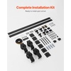 image:imageVEVOR 52 BiFolding Sliding Barn Door Hardware Track Kit Bifold Sliding Door Hardware Slide Smoothly Quietly Heavy Duty Easy to Install for Four 12 Closet Pantry Laundry Barn Doors No Door60 for 4 doors