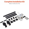 image:imageVEVOR 52 BiFolding Sliding Barn Door Hardware Track Kit Bifold Sliding Door Hardware Slide Smoothly Quietly Heavy Duty Easy to Install for Four 12 Closet Pantry Laundry Barn Doors No Door40 for 2 doors