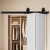 image:imageVEVOR 52 BiFolding Sliding Barn Door Hardware Track Kit Bifold Sliding Door Hardware Slide Smoothly Quietly Heavy Duty Easy to Install for Four 12 Closet Pantry Laundry Barn Doors No Door40 for 2 doors