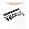 image:imageVEVOR 52 BiFolding Sliding Barn Door Hardware Track Kit Bifold Sliding Door Hardware Slide Smoothly Quietly Heavy Duty Easy to Install for Four 12 Closet Pantry Laundry Barn Doors No Door52 for 2 doors