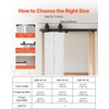 image:imageVEVOR 52 BiFolding Sliding Barn Door Hardware Track Kit Bifold Sliding Door Hardware Slide Smoothly Quietly Heavy Duty Easy to Install for Four 12 Closet Pantry Laundry Barn Doors No Door36 for 2 doors