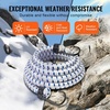 image:imageVEVOR 6 Piece Bungee Cords with Hooks 72 Inch Heavy Duty Bungee Straps 12 mm Elastic Bungee Ropes Set for Camping Tarps Motorcycle Truck and Tent White with Blue Stripes72 Inch 6pcs