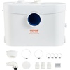 image:imageVEVOR 700W Macerator Pump 9600 Lh Flow 328 ft10 m Head Macerator Sewerage Sump Pump with 3 Water Inlets for Toilet Basement Kitchen Sink Shower Bathtub Waste Water Disposal Upflush Machine700W