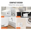 image:imageVEVOR 700W Macerator Pump 9600 Lh Flow 328 ft10 m Head Macerator Sewerage Sump Pump with 3 Water Inlets for Toilet Basement Kitchen Sink Shower Bathtub Waste Water Disposal Upflush Machine700W