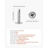 image:imageVEVOR 8 Self Drilling Wood Screws 34 Inch Long 350 PCS Truss Head Phillips Drive Stainless Steel Full Thread Screws with Screwdriver Bit Included Silver AllPurpose Wood Fasteners