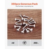image:imageVEVOR 8 Self Drilling Wood Screws 34 Inch Long 350 PCS Truss Head Phillips Drive Stainless Steel Full Thread Screws with Screwdriver Bit Included Silver AllPurpose Wood Fasteners