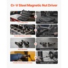 image:imageVEVOR 80Piece Premium Magnetic Impact Nut Driver Set Metric amp SAE Sizes with Socket Adapters Bit Holder Wing Nut Driver Universal Sockets Quick Release Extension Power Bits Storage Box55 PCS