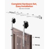 image:imageVEVOR 8FT Brushed Nickel Sliding Barn Door Hardware Kit 330 LBS Weight Capacity Compatible with 42 to 48 Inches Width amp 138 to 134 Inches Thickness Single Door Durable Track amp JShape Roller8FT