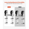 image:imageVEVOR 8FT Brushed Nickel Sliding Barn Door Hardware Kit 330 LBS Weight Capacity Compatible with 42 to 48 Inches Width amp 138 to 134 Inches Thickness Single Door Durable Track amp JShape Roller6FT