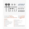 image:imageVEVOR 8FT Brushed Nickel Sliding Barn Door Hardware Kit 330 LBS Weight Capacity Compatible with 42 to 48 Inches Width amp 138 to 134 Inches Thickness Single Door Durable Track amp JShape Roller5FT