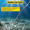 image:imageVEVOR Anchor Rode and Chain 15 x 516 Boat Anchor Chain 12 x 200 Nylon Rope 22T Chain Tension Galvanized Steel Chain WindlassGrade Three Strand Twist Nylon Anchor Chain for Boats Ships