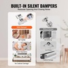 image:imageVEVOR Cabinet Hinges 30 Packs Partial Overlay Kitchen Cabinet Door Hinges 105 Degree Opening Angel Soft Close Concealed Cupboard Hinges for Framed Cabinet Type with Mounting Screws