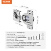 image:imageVEVOR Cabinet Hinges 30 Packs Partial Overlay Kitchen Cabinet Door Hinges 105 Degree Opening Angel Soft Close Concealed Cupboard Hinges for Framed Cabinet Type with Mounting Screws