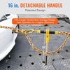 image:imageVEVOR Chain and Binder Kit 3812 Ratchet Load Binders 9200 lbs Working Load Limit 38 x 10 G80 Chains with Grab Hooks Ratchet Binders and Chains for Truck Tie Down Hauling Towing 2 Set2P 20ft