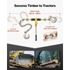 image:imageVEVOR Chain and Binder Kit 3812 Ratchet Load Binders 9200 lbs Working Load Limit 38 x 10 G80 Chains with Grab Hooks Ratchet Binders and Chains for Truck Tie Down Hauling Towing 2 Set2P 2ft