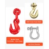 image:imageVEVOR Chain and Binder Kit 3812 Ratchet Load Binders 9200 lbs Working Load Limit 38 x 10 G80 Chains with Grab Hooks Ratchet Binders and Chains for Truck Tie Down Hauling Towing 2 Set4P 10ft