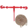 image:imageVEVOR Chain and Binder Kit 3812 Ratchet Load Binders 9200 lbs Working Load Limit 38 x 10 G80 Chains with Grab Hooks Ratchet Binders and Chains for Truck Tie Down Hauling Towing 2 Set8P 10ft