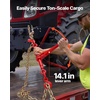 image:imageVEVOR Chain and Binder Kit 3812 Ratchet Load Binders 9200 lbs Working Load Limit 38 x 10 G80 Chains with Grab Hooks Ratchet Binders and Chains for Truck Tie Down Hauling Towing 2 Set8P 10ft