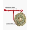image:imageVEVOR Chain and Binder Kit 3812 Ratchet Load Binders 9200 lbs Working Load Limit 38 x 10 G80 Chains with Grab Hooks Ratchet Binders and Chains for Truck Tie Down Hauling Towing 2 Set4P 10ft