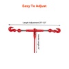 image:imageVEVOR Chain and Binder Kit 3812 Ratchet Load Binders 9200 lbs Working Load Limit 38 x 10 G80 Chains with Grab Hooks Ratchet Binders and Chains for Truck Tie Down Hauling Towing 2 Set4P 10ft