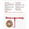 image:imageVEVOR Chain and Binder Kit 3812 Ratchet Load Binders 9200 lbs Working Load Limit 38 x 10 G80 Chains with Grab Hooks Ratchet Binders and Chains for Truck Tie Down Hauling Towing 2 Set4P 10ft