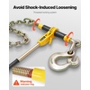 image:imageVEVOR Chain and Binder Kit 3812 Ratchet Load Binders 9200 lbs Working Load Limit 38 x 10 G80 Chains with Grab Hooks Ratchet Binders and Chains for Truck Tie Down Hauling Towing 2 Set2P 2ft