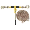 image:imageVEVOR Chain and Binder Kit 3812 Ratchet Load Binders 9200 lbs Working Load Limit 38 x 10 G80 Chains with Grab Hooks Ratchet Binders and Chains for Truck Tie Down Hauling Towing 2 Set4P 20ft
