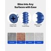 image:imageVEVOR Concrete Screws 100 PCS Kit 316 inch 5 Lengths Assortment with Drill Bits Phillips Head Masonry Screws Blue Coated Carbon Steel for Concrete Brick Block amp Wood
