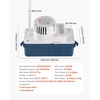 image:imageVEVOR Condensate Pump 124 HP 110 GPH 24 ft Lift 100240V Automatic AC Condensation Removal Pump with Safety Switch amp 20 ft Tubing for Air Conditioner Dehumidifier HVAC Furnace Ice Maker22 ft Lift