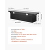image:imageVEVOR Crossover Truck Tool Box 71x27x18 In Heavy Duty Aluminum Toolbox with Diamond Texture Pick Up Truck Bed RV Trailer Toolbox Waterproof Storage Organizer with Lock Keys Side Handles Black712718