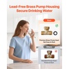 image:imageVEVOR Digital Smart Instant Hot Water Recirculating Pump Kit with Builtin Thermostat Timer Digital Screen Under Sink Recirculation Circulation Circulator Pump System for House Water Heaters