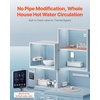 image:imageVEVOR Digital Smart Instant Hot Water Recirculating Pump Kit with Builtin Thermostat Timer Digital Screen Under Sink Recirculation Circulation Circulator Pump System for House Water Heaters