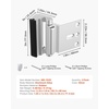 image:imageVEVOR Door Reinforcement Lock 2 Pack Home Security Door Lock with 3 Inch Stop Withstand 800 lbs of Force with 8 Screws for InwardOpening Aluminum Alloy Add Extra High Security to Your Home