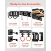 image:imageVEVOR ETrack TieDown Rail Kit 4 Pack 13 ft E Track Rails 2 UShaped Hooks 2 Tool Holders 2 Track Shelf Brackets 2 Tire Holders 2 Cable Storage Rings 8 End Caps amp 1 Bag Fit for Vans Trailers19 PACK