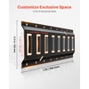 image:imageVEVOR ETrack TieDown Rail Kit 4 Pack 13 ft E Track Rails 2 UShaped Hooks 2 Tool Holders 2 Track Shelf Brackets 2 Tire Holders 2 Cable Storage Rings 8 End Caps amp 1 Bag Fit for Vans Trailers19 PACK