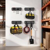 image:imageVEVOR ETrack TieDown Rail Kit 4 Pack 13 ft E Track Rails 2 UShaped Hooks 2 Tool Holders 2 Track Shelf Brackets 2 Tire Holders 2 Cable Storage Rings 8 End Caps amp 1 Bag Fit for Vans Trailers19 PACK