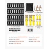 image:imageVEVOR ETrack TieDown Rail Kit 4 Pack 16 Etracks Rails with 21Pcs Accessories 2 Ratchet Straps amp 4 ORings amp 4 TieOffs with DRing amp 2 Single Slots amp 8 End Caps amp 1 Bag for Garages Trailers21 PACK