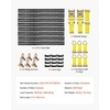 image:imageVEVOR ETrack TieDown Rail Kit 6 Pack 5 ft E Track Rails 26 Pcs Includes 2 Ratchet Straps amp 6 ORings amp 6 TieOffs with DRing amp 12 End Caps Fit for Garages Vans Trailers Motorcycles5 FT 26Pcs