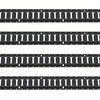 image:imageVEVOR ETrack TieDown Rails 4 Pack 77 ft E Track Rails Secures Cargo amp Heavy Loads Up to 2000 lbs Trailer TieDown System Suitable for Garages Vans Motorcycle Tie Downs ATV Mountings5FT