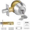 image:imageVEVOR Entry Door Locksets with Deadbolt 5 Pack Satin Nickel Entry Lever and Single Cylinder Deadbolt Keyed Alike Combo Pack Fit for 138 to 134 Door Thickness for Entrance and FrontPearl Chrome