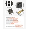 image:imageVEVOR Entry Door Locksets with Deadbolt 5 Pack Satin Nickel Entry Lever and Single Cylinder Deadbolt Keyed Alike Combo Pack Fit for 138 to 134 Door Thickness for Entrance and FrontBlack