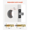 image:imageVEVOR Entry Door Locksets with Deadbolt 5 Pack Satin Nickel Entry Lever and Single Cylinder Deadbolt Keyed Alike Combo Pack Fit for 138 to 134 Door Thickness for Entrance and FrontBlack