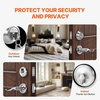image:imageVEVOR Entry Door Locksets with Deadbolt 5 Pack Satin Nickel Entry Lever and Single Cylinder Deadbolt Keyed Alike Combo Pack Fit for 138 to 134 Door Thickness for Entrance and FrontPearl Chrome