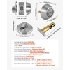 image:imageVEVOR Entry Door Locksets with Deadbolt 5 Pack Satin Nickel Entry Lever and Single Cylinder Deadbolt Keyed Alike Combo Pack Fit for 138 to 134 Door Thickness for Entrance and FrontPearl Chrome