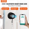 image:imageVEVOR Entry Door Locksets with Deadbolt 5 Pack Satin Nickel Entry Lever and Single Cylinder Deadbolt Keyed Alike Combo Pack Fit for 138 to 134 Door Thickness for Entrance and FrontBlack