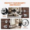 image:imageVEVOR Entry Door Locksets with Deadbolt 5 Pack Satin Nickel Entry Lever and Single Cylinder Deadbolt Keyed Alike Combo Pack Fit for 138 to 134 Door Thickness for Entrance and FrontPearl Chrome